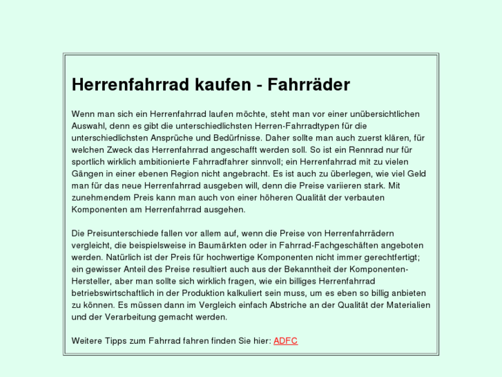 www.herrenfahrrad.com