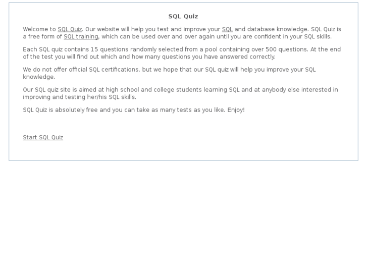 www.sqlquiz.com
