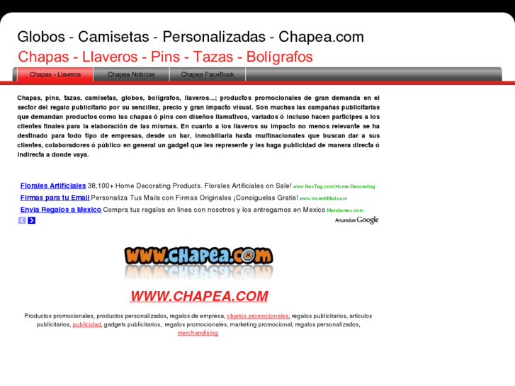 www.chapas-llaveros-tazas-camisetas-pins-globos-personalizadas.com
