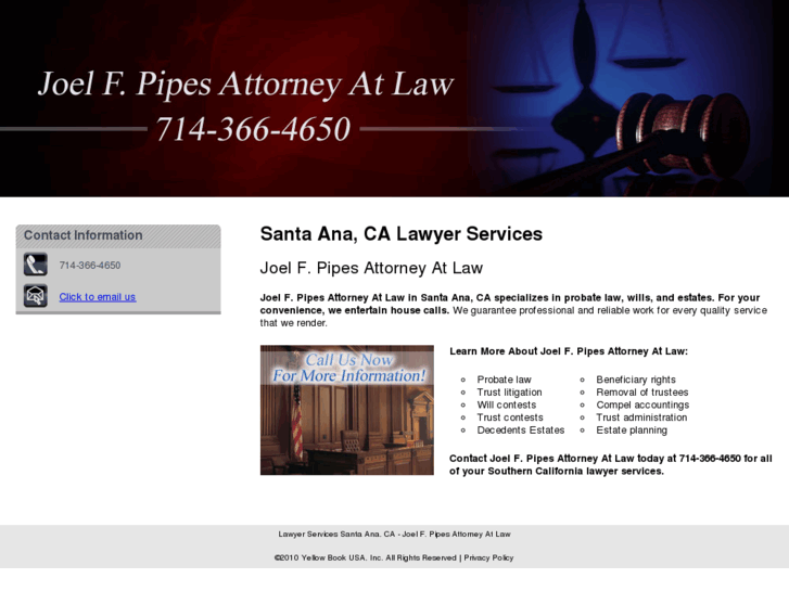 www.joelfpipesattorneyatlaw.com