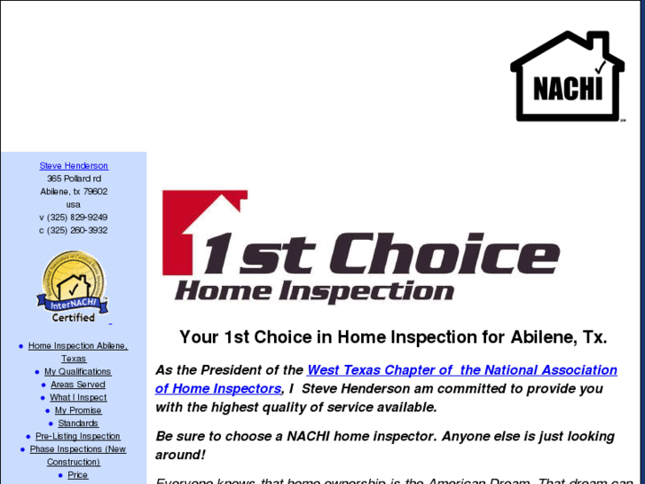 www.1stchoicehomeinspect.net