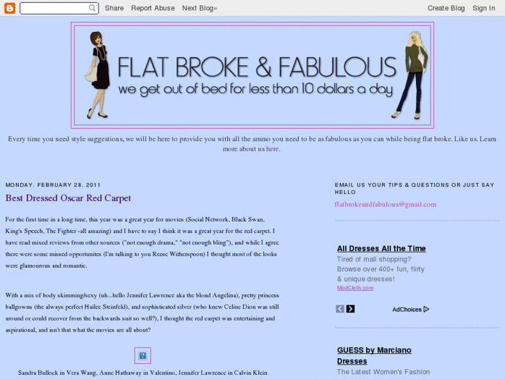 www.flatbrokeandfabulous.com