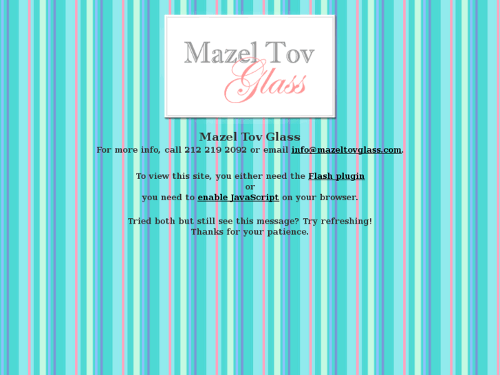 www.mazeltovglass.com