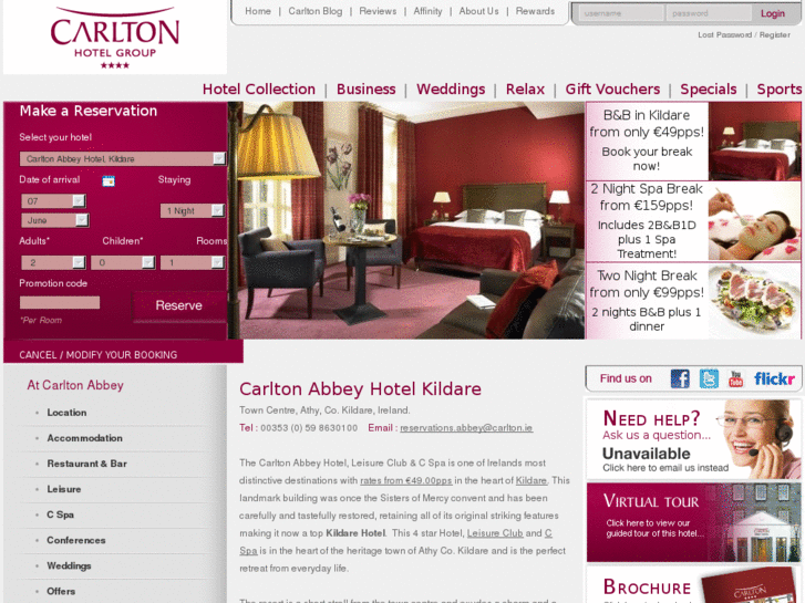 www.carltonabbeyhotel.com