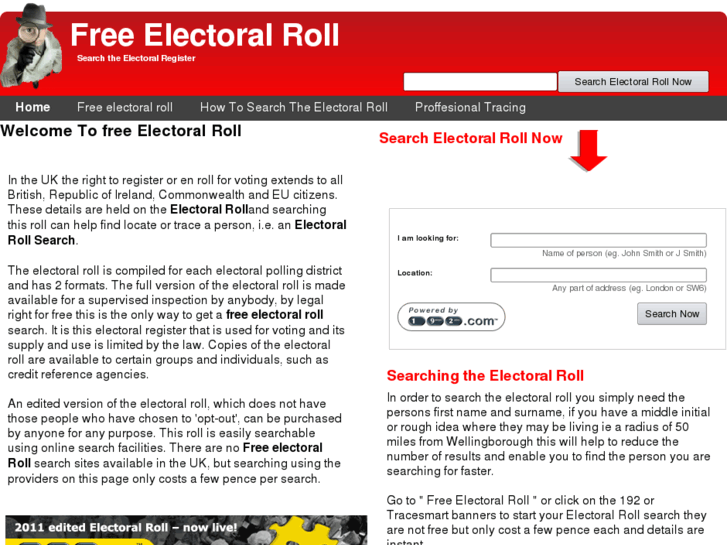 www.freeelectoralroll.com
