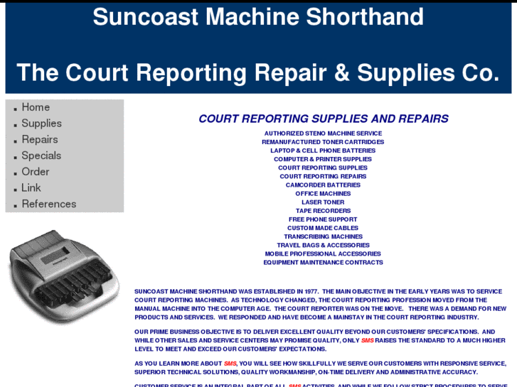 www.suncoastmachineshorthand.com