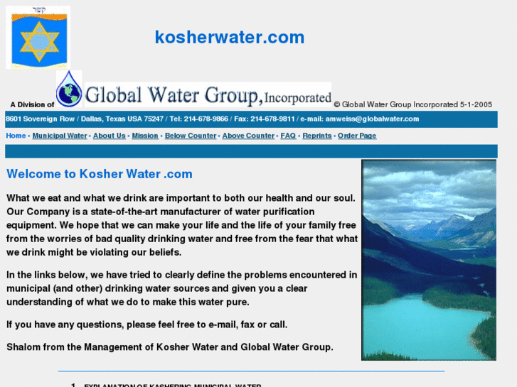 www.kosherwater.com