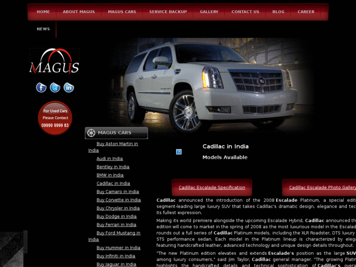 www.cadillacinindia.com