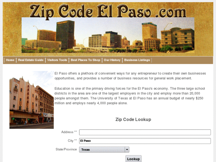www.zipcodeelpaso.com