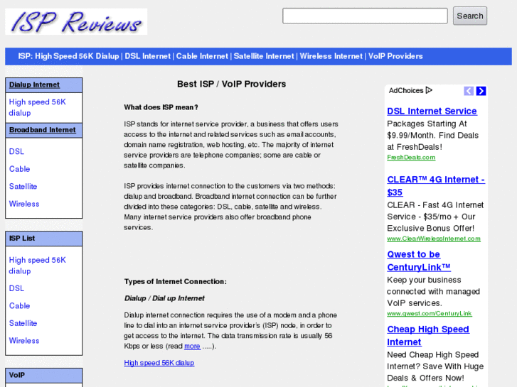 www.isp-reviews.org