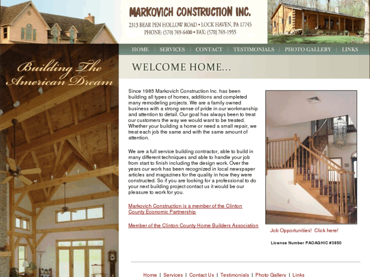www.markovichconstructioninc.com