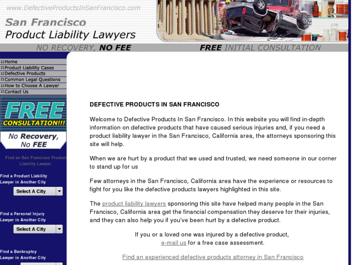 www.defectiveproductsinsanfrancisco.com
