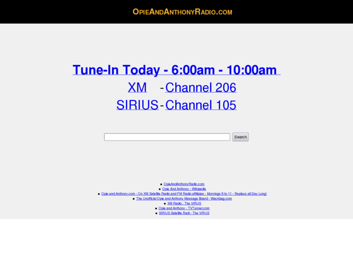 www.opieandanthonyradio.com