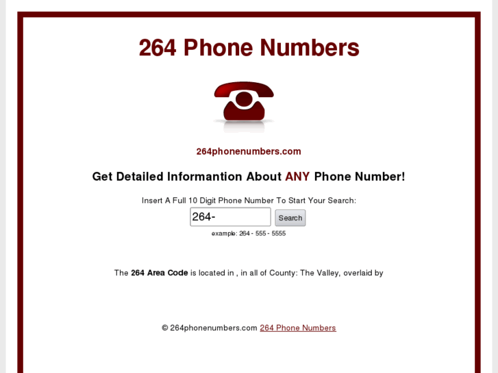 www.264phonenumbers.com