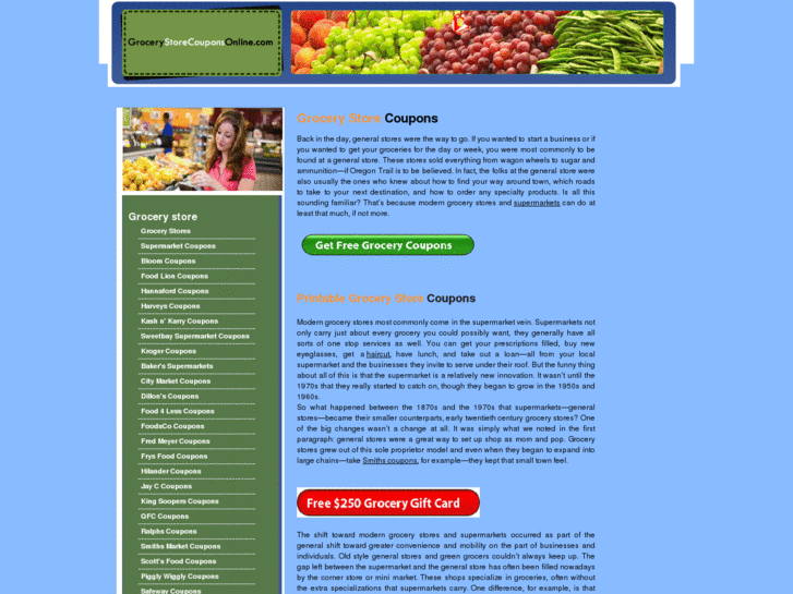 www.grocerystorecouponsonline.com
