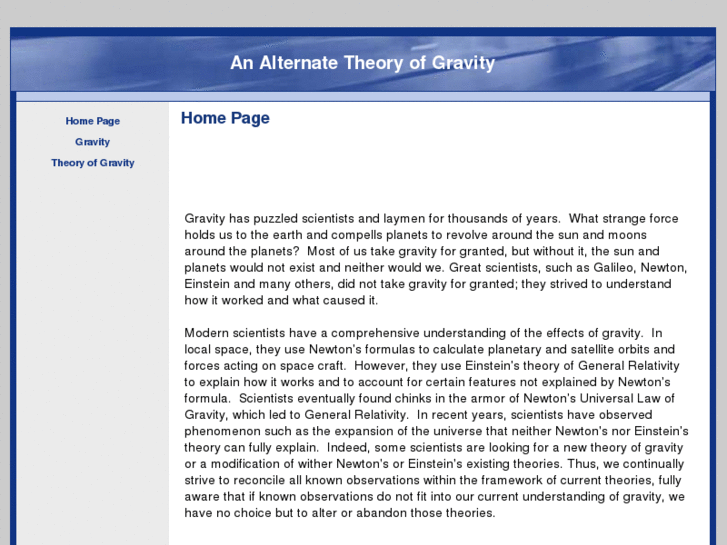 www.theoryofgravity.com