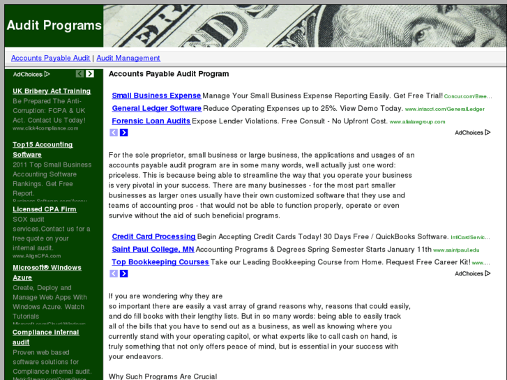 www.accountspayableauditprogram.com