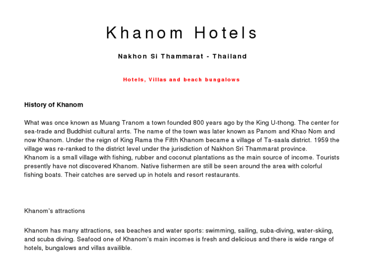 www.khanomhotels.com