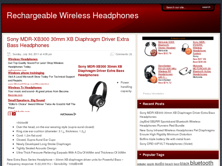 www.rechargeablewirelessheadphones.com