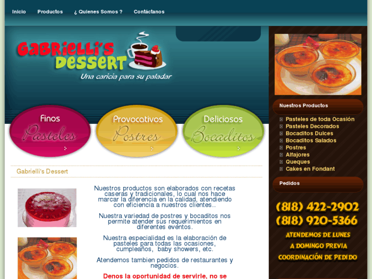 www.gabriellisdessert.com