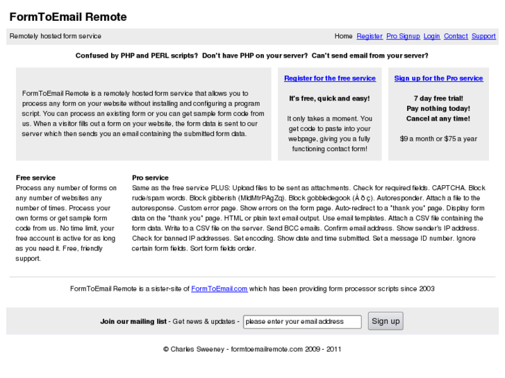 www.formtoemailremote.com
