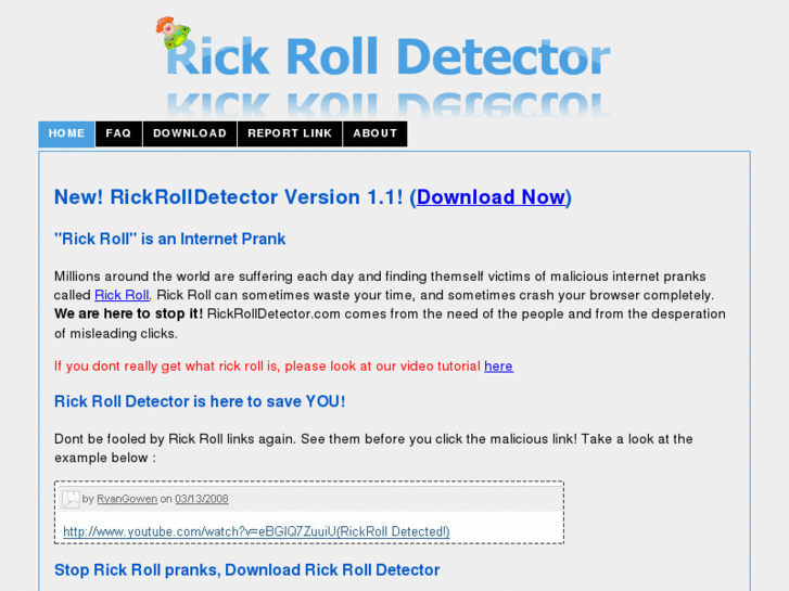 www.rickrolldetector.com