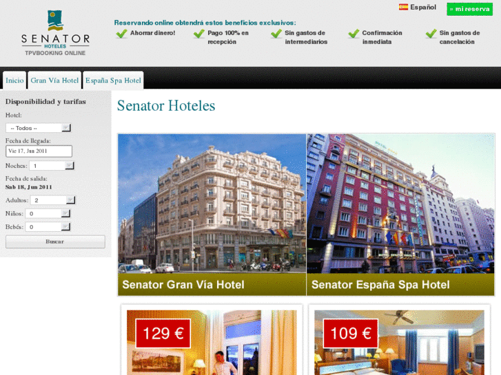 www.senatorhoteles.com