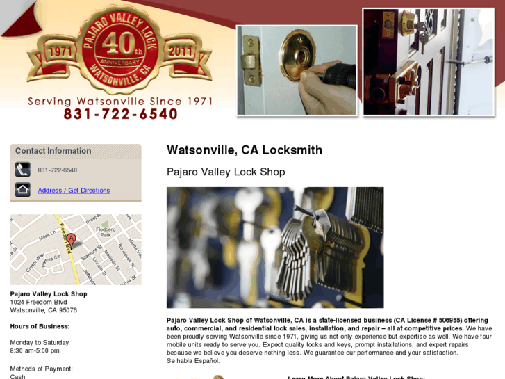 www.pajarovalleylockshop.com