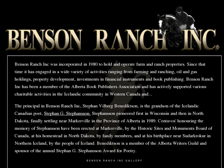 www.bensonranchinc.com