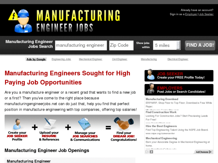 www.manufacturingengineerjobs.net