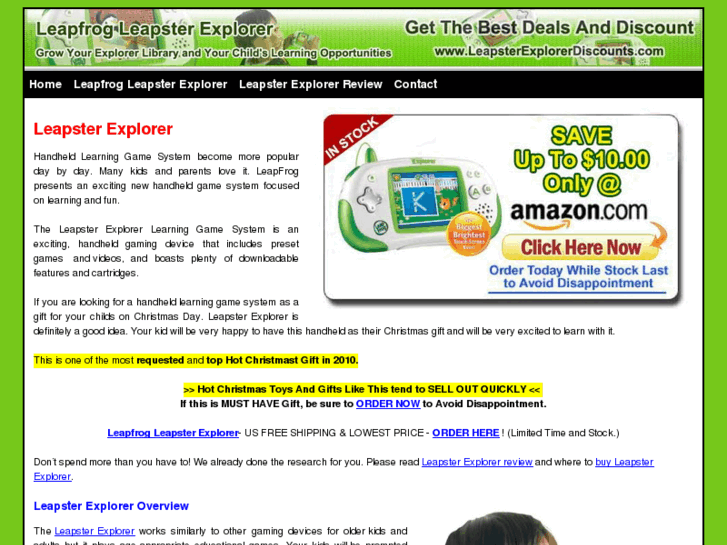 www.leapsterexplorerdiscounts.com