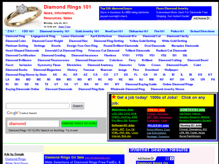www.diamondrings101.com