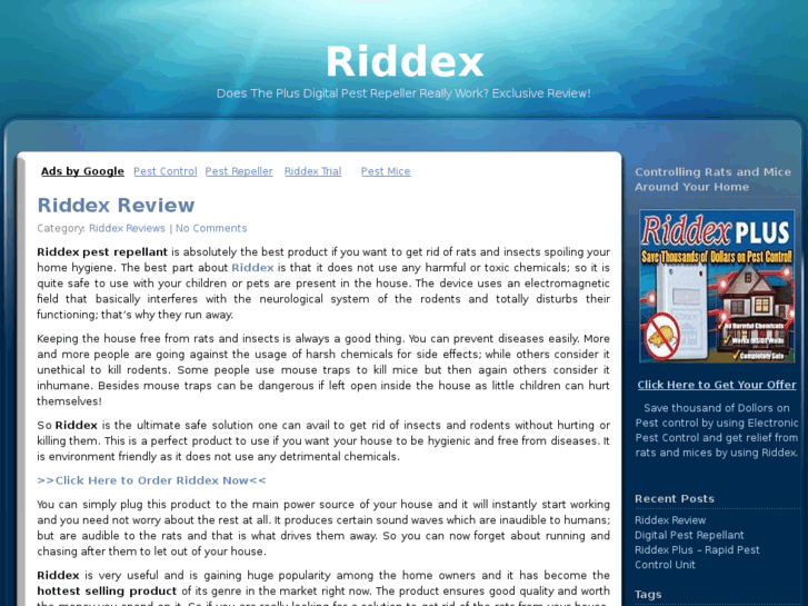 www.riddexreviews.net