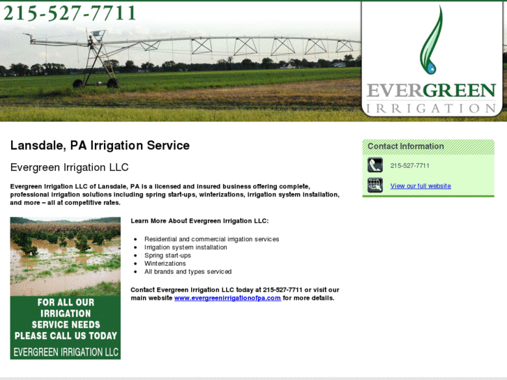 www.evergreenirrigationpa.net
