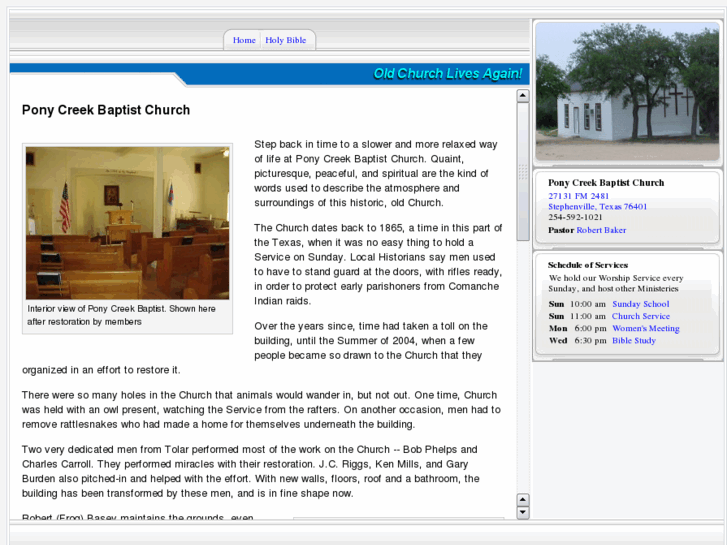 www.ponycreekbaptist.com