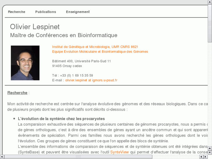 www.olivier-lespinet.info