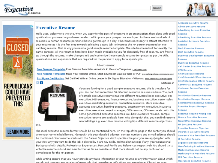 www.executiveresume.info