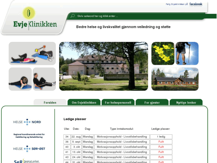 www.evjeklinikken.com