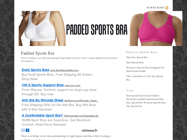 www.paddedsportsbra.net