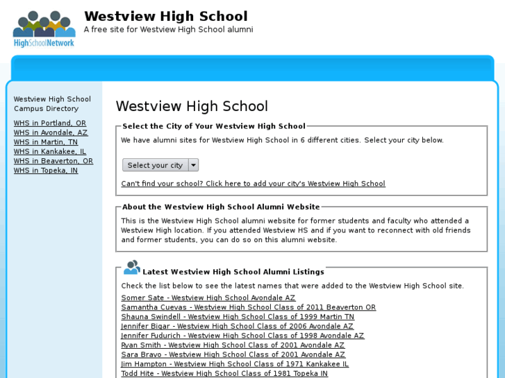 www.westviewhighschoolalumni.com