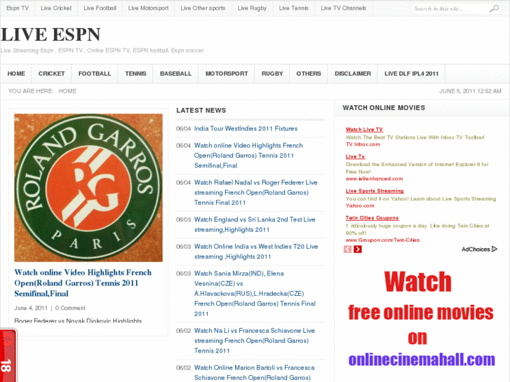 www.espnlive.net