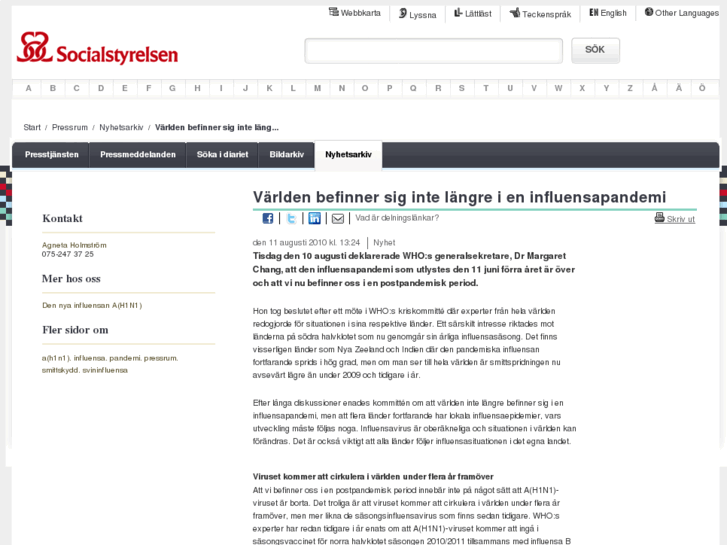 www.nejtillsvininfluensan.se