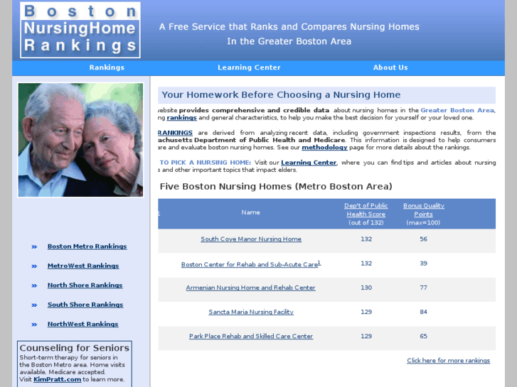 www.bostonnursinghomerankings.com