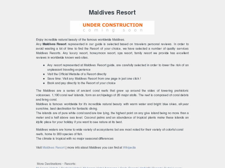 www.maldivesresort.org