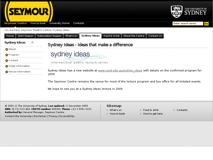 www.sydneyideas.org