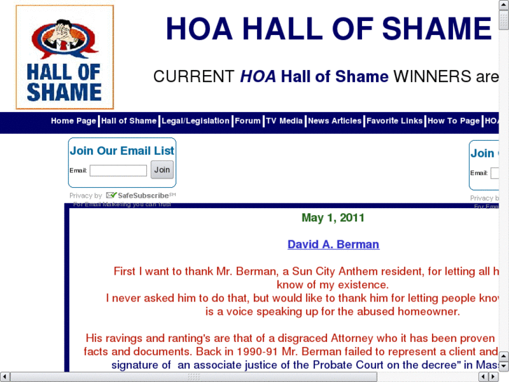 www.hoahallofshame.com