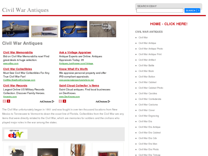 www.civilwar-antiques.com