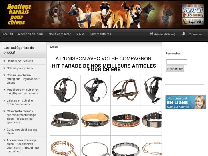 www.boutique-harnais-pour-chiens.fr