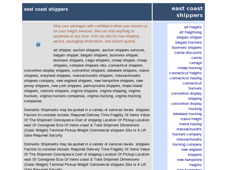 www.east-coast-shippers.com