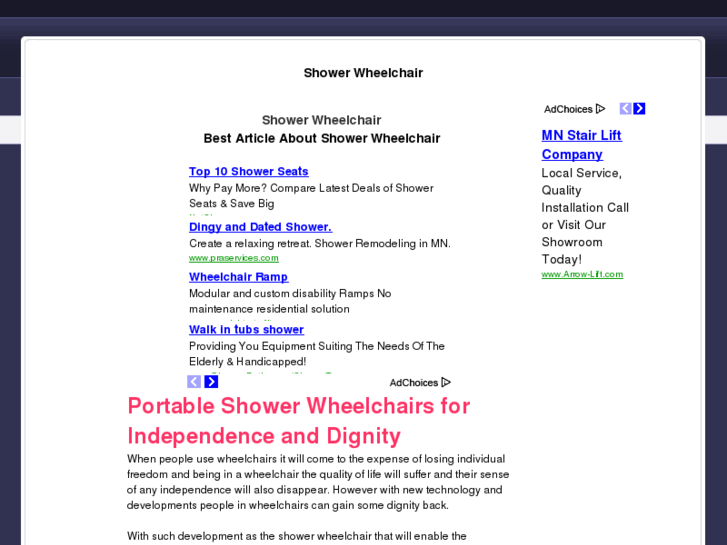 www.showerwheelchair.net